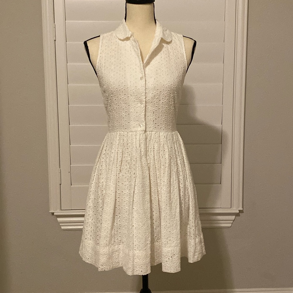 ASOS Mini Broderie Shirt Dress